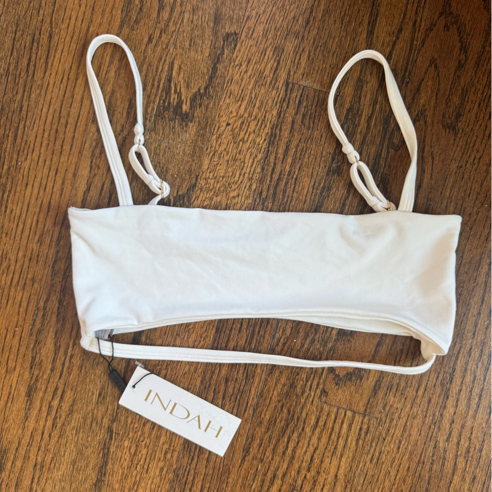 Indah Cream Bikini Top
